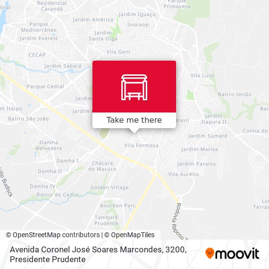 Mapa Avenida Coronel José Soares Marcondes, 3200