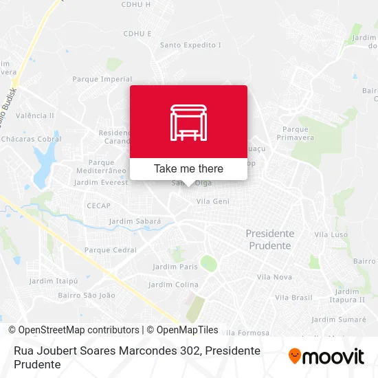 Rua Joubert Soares Marcondes 302 map
