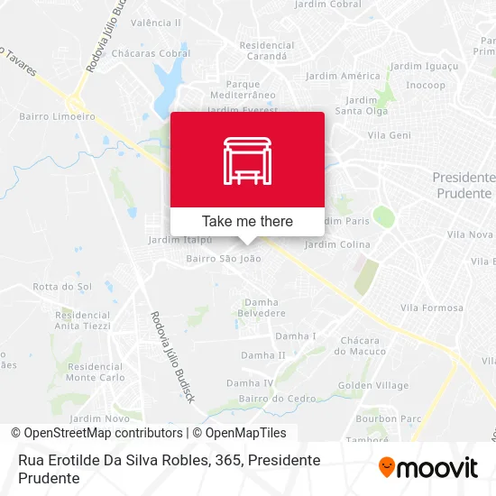 Rua Erotilde Da Silva Robles, 365 map