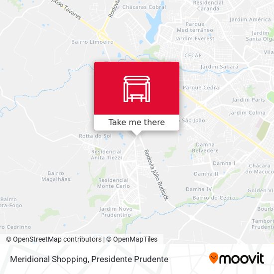 Meridional Shopping map