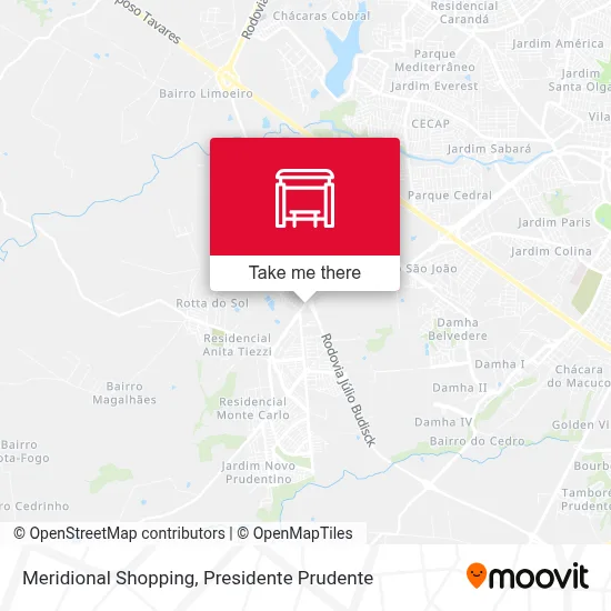 Meridional Shopping map