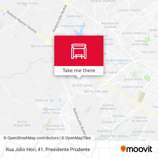 Rua Júlio Hori, 41 map