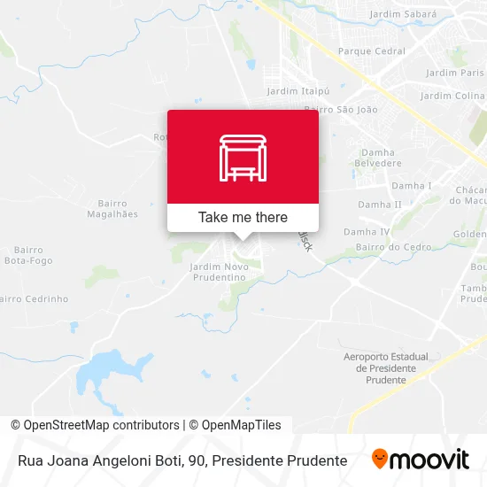 Rua Joana Angeloni Boti, 90 map