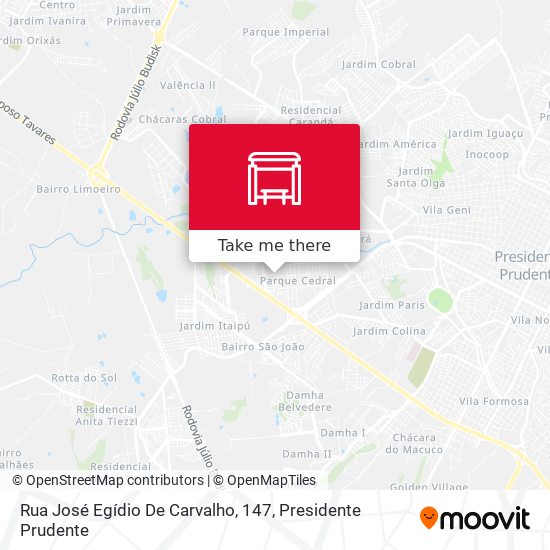 Rua José Egídio De Carvalho, 147 map