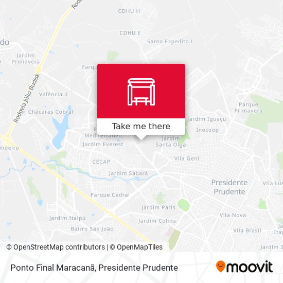 Ponto Final Maracanã map