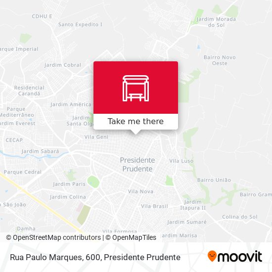 Rua Paulo Marques, 600 map