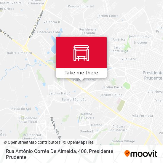 Rua Antônio Corrêa De Almeida, 408 map