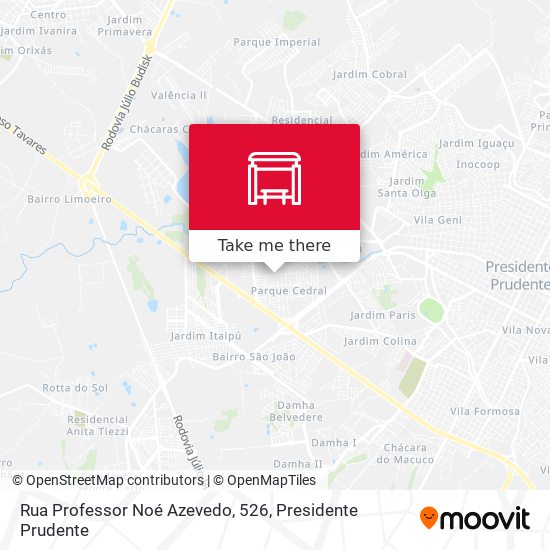 Rua Professor Noé Azevedo, 526 map