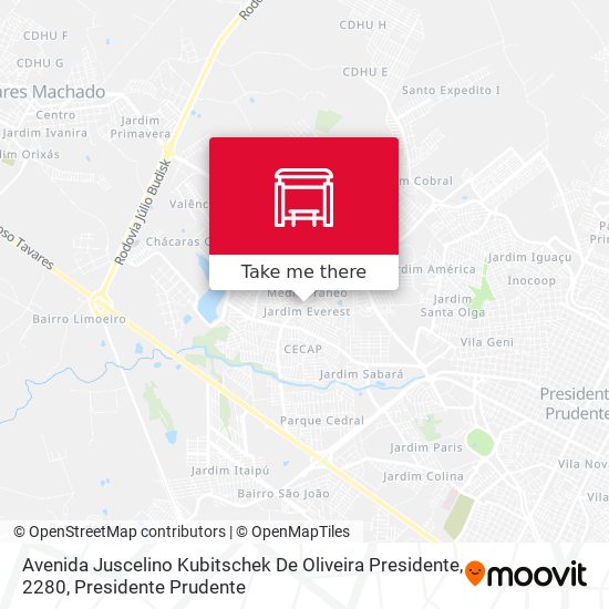 Mapa Avenida Juscelino Kubitschek De Oliveira Presidente, 2280