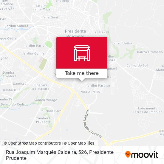 Rua Joaquim Marquês Caldeira, 526 map