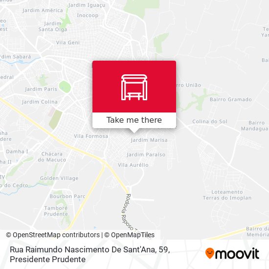 Rua Raimundo Nascimento De Sant'Ana, 59 map