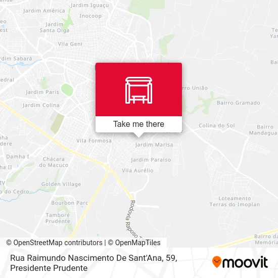 Rua Raimundo Nascimento De Sant'Ana, 59 map