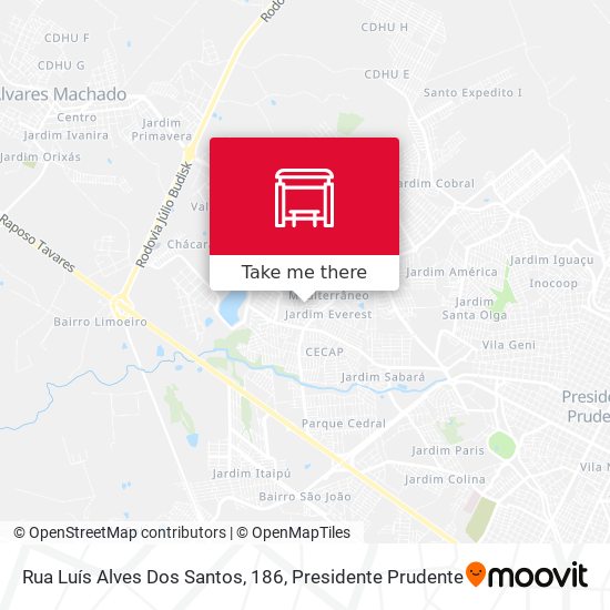 Rua Luís Alves Dos Santos, 186 map