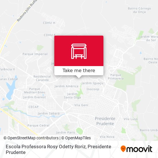 Mapa Escola Professora Rosy Odetty Roriz