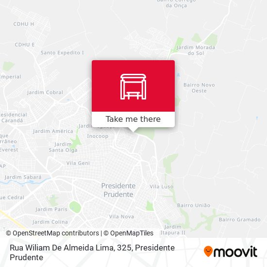 Rua Wiliam De Almeida Lima, 325 map