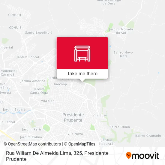 Rua Wiliam De Almeida Lima, 325 map