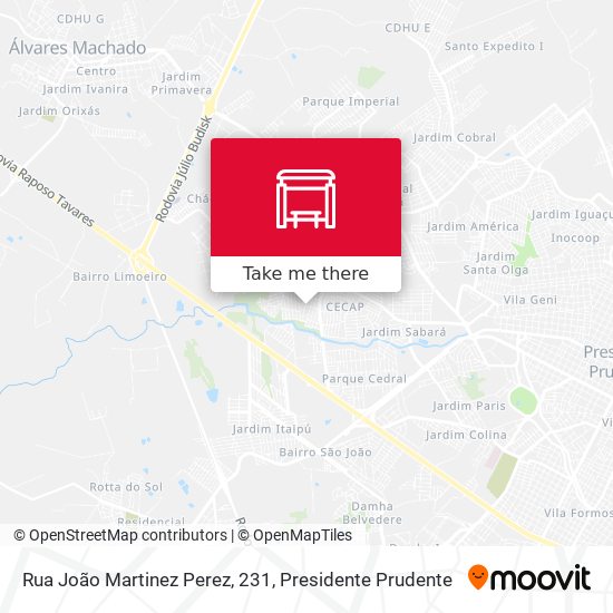 Rua João Martinez Perez, 231 map