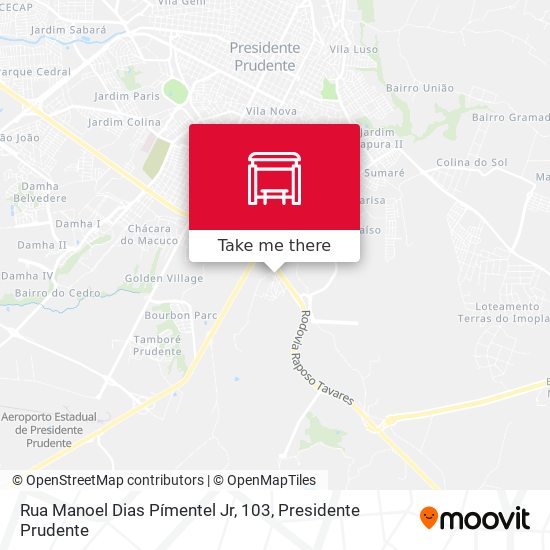 Rua Manoel Dias Pímentel Jr, 103 map