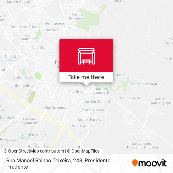 Mapa Rua Manoel Rainho Teixeira, 248