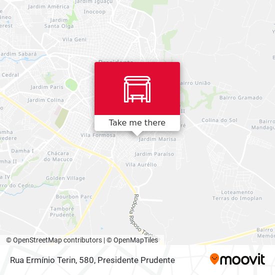 Rua Ermínio Terin, 580 map