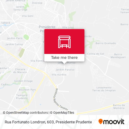 Rua Fortunato Londron, 603 map
