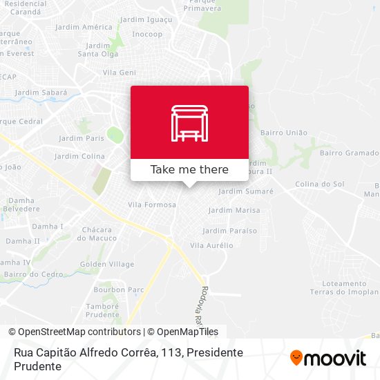 Mapa Rua Capitão Alfredo Corrêa, 113