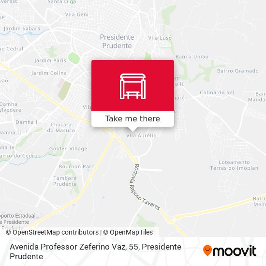 Avenida Professor Zeferino Vaz, 55 map