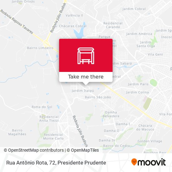 Mapa Rua Antônio Rota, 72