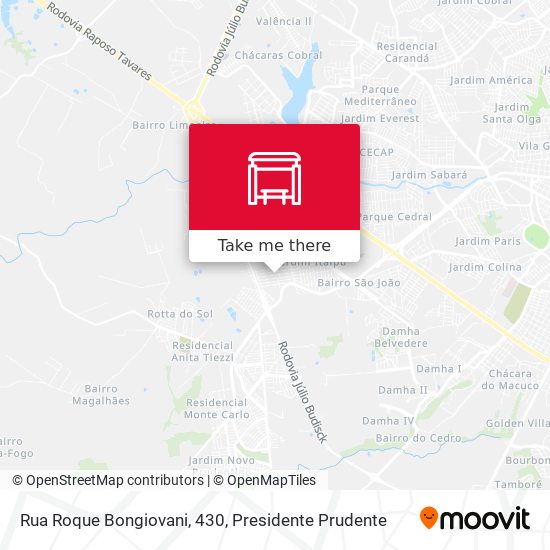 Rua Roque Bongiovani, 430 map