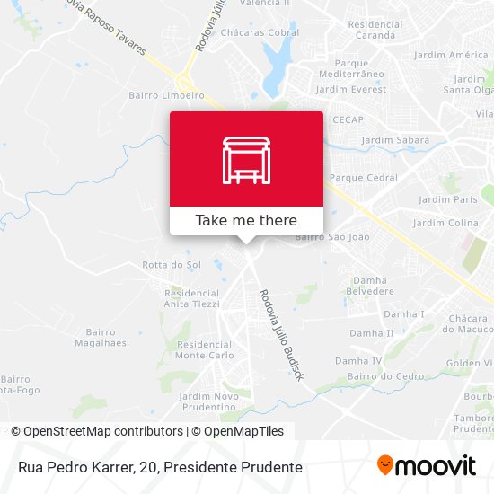 Rua Pedro Karrer, 20 map