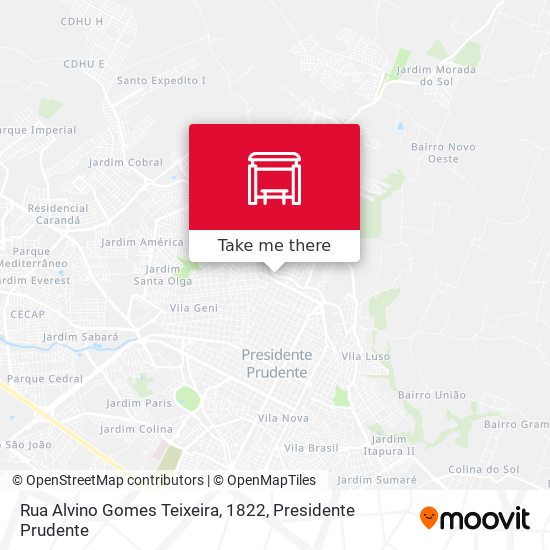 Rua Alvino Gomes Teixeira, 1822 map