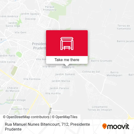Rua Manuel Nunes Bitencourt, 712 map