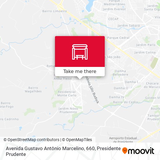 Avenida Gustavo Antônio Marcelino, 660 map