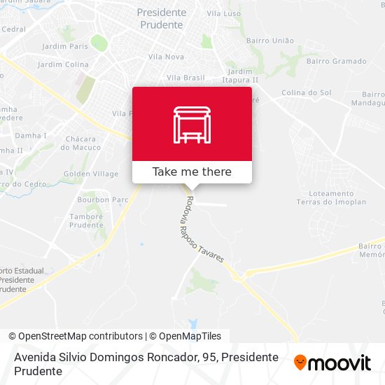 Mapa Avenida Silvio Domingos Roncador, 95