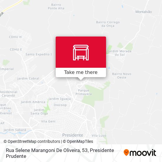 Mapa Rua Selene Marangoni De Oliveira, 53