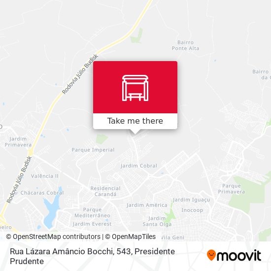 Rua Lázara Amâncio Bocchi, 543 map