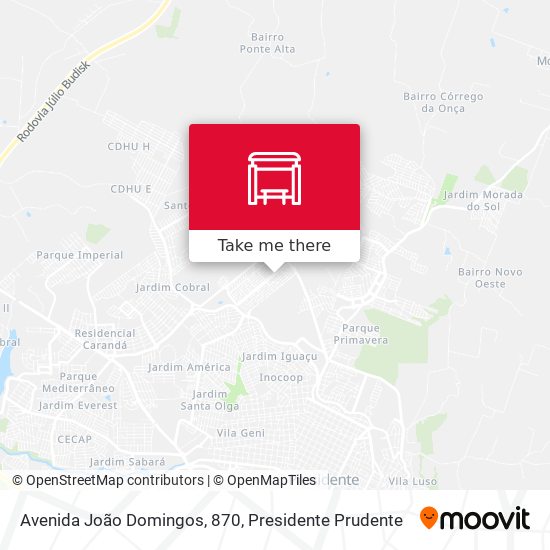 Avenida João Domingos, 870 map