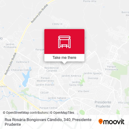 Rua Rosária Bongiovani Cândido, 340 map