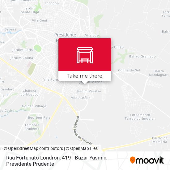 Rua Fortunato Londron, 419 | Bazar Yasmin map