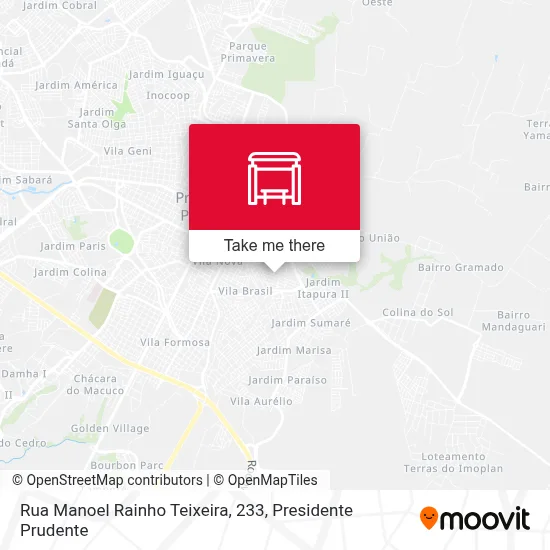 Rua Manoel Rainho Teixeira, 233 map