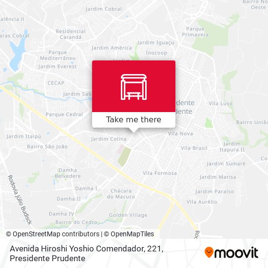 Avenida Hiroshi Yoshio Comendador, 221 map