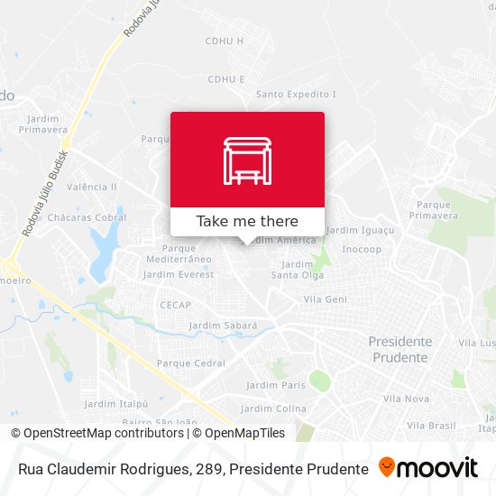 Rua Claudemir Rodrigues, 289 map