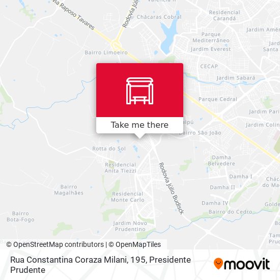 Rua Constantina Coraza Milani, 195 map