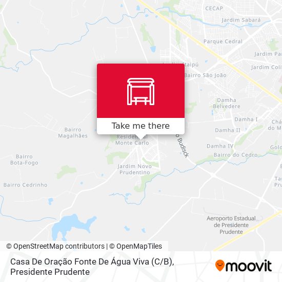 Casa De Oração Fonte De Água Viva (C / B) map