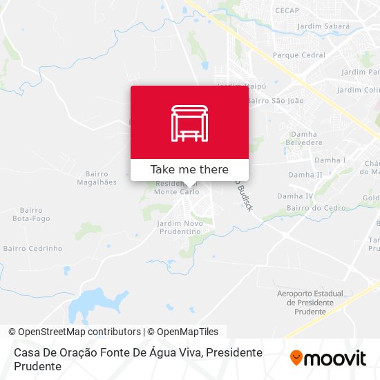 Casa De Oração Fonte De Água Viva map