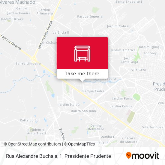 Rua Alexandre Buchala, 1 map