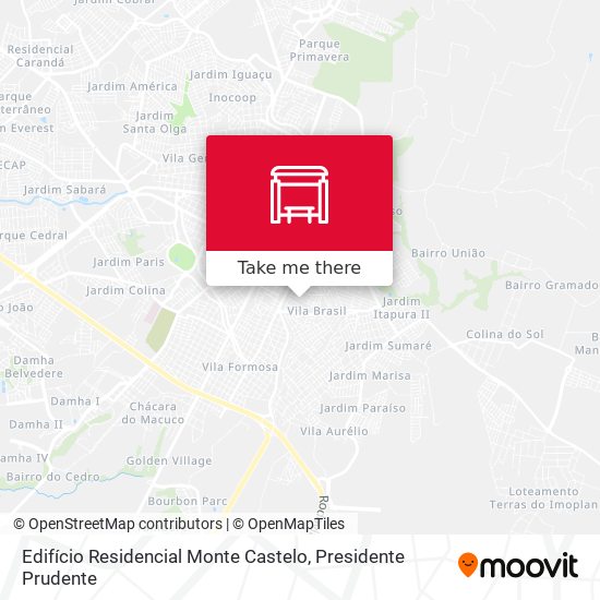 Edifício Residencial Monte Castelo map