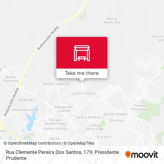 Mapa Rua Clemente Pereira Dos Santos, 179