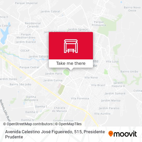 Avenida Celestino José Figueiredo, 515 map