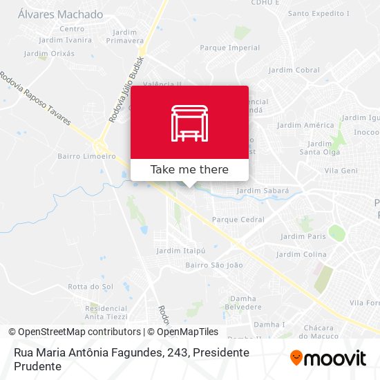 Mapa Rua Maria Antônia Fagundes, 243